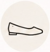 Icono alpargata plana